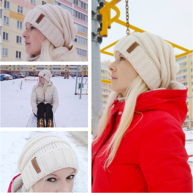 Шапка FURTALK Winter Knitted Hat Women 